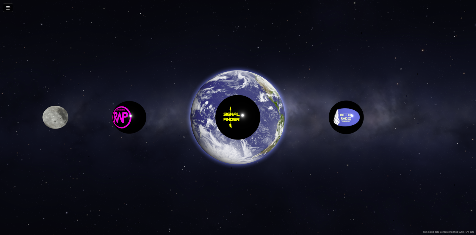 Screenshot of the 3D interactive portfolio project